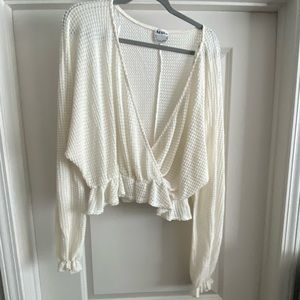 Arula knot crop sweater